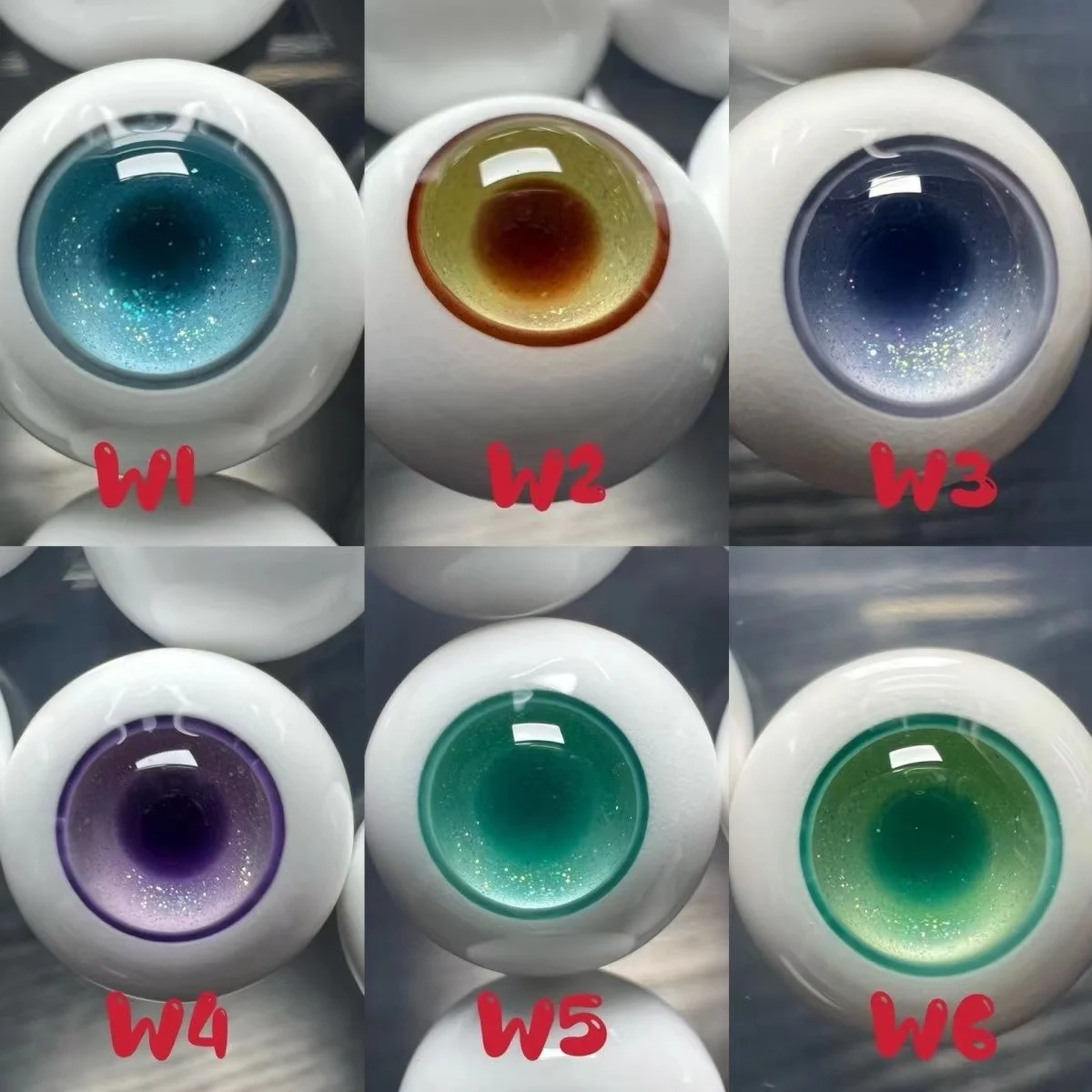 

BJD doll eyeball 14mm plaster resin eyes imitation glass doll eyes 1 pair
