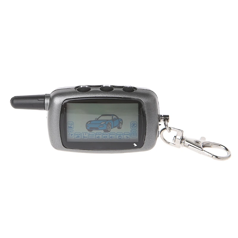 

LCD Remote Controller Keychain 2-Way Car Alarm For StarLine A6 Keychain alarm K0AF