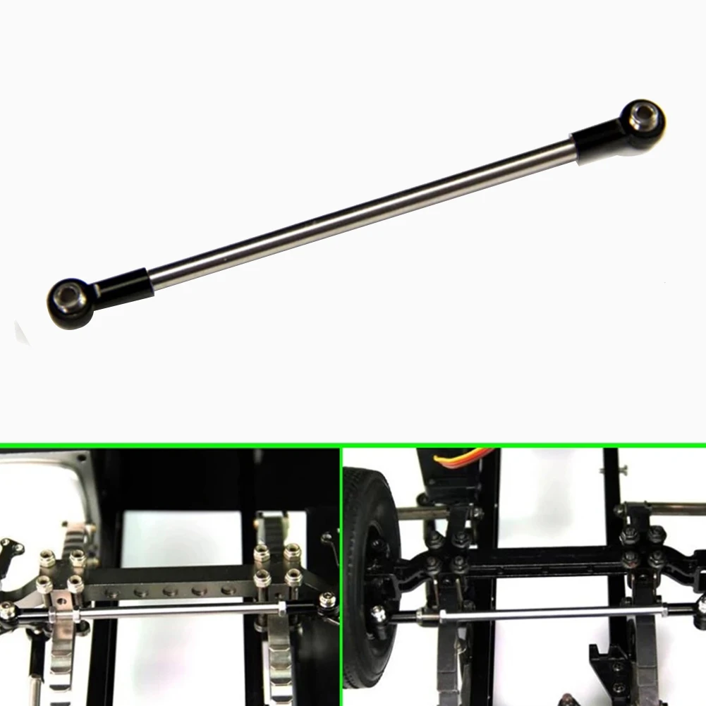 

Металлический передний неприводной осевой шатун рулевого управления 128 мм для радиоуправляемого грузовика 1/14 Tamiya