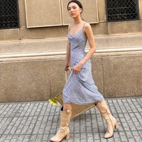 summer new 2022 floral printing backless straps midi dress sleeveless sexy casual elegant party club beach clothes women