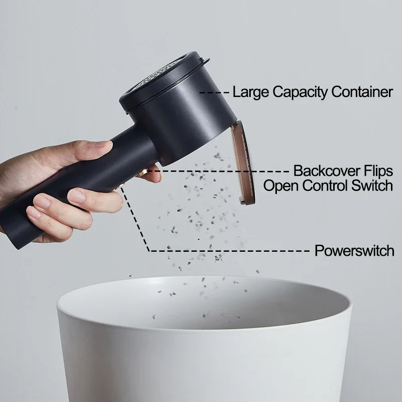 ZHIBAI Электрическая бритва для удаления пуха с одежды USB — регулировка 5 скоростей