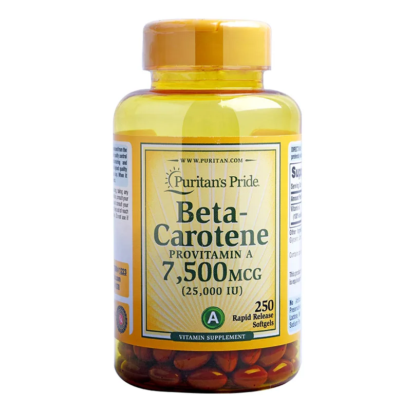 

Free shipping Beta-Carotene 25,000 IU 250 softgels