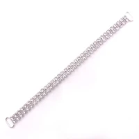 155mm diy bra accessories rhinestone buckle connector bikini chain solid brass belt decoration crystal sewing supplies 10pcs