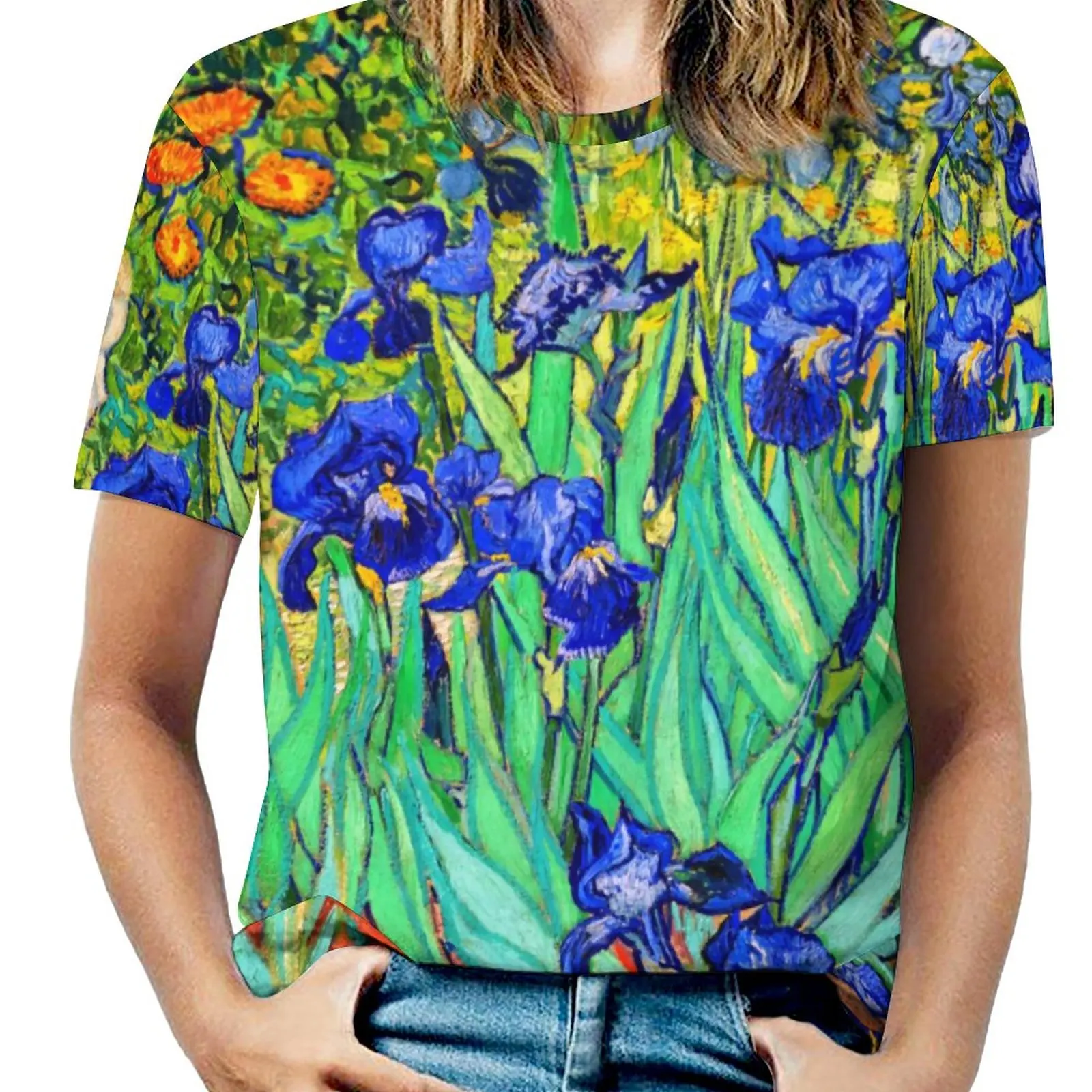 

Футболки с принтом картины Винсента Ван Гога, уличная мода, футболка оверсайз с короткими рукавами, модная футболка, летняя одежда