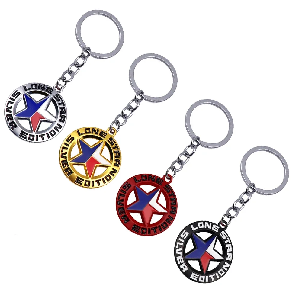 Металлический автомобильный брелок-брелок-держатель в подарок для LONE STAR SILVER EDITION