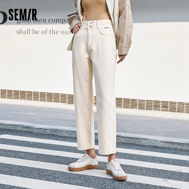 

Semir Jeans Women Thin Basic Topline Trousers Fashion 2022 Autumn New Girls' Cotton Straight-Leg Pants Trend