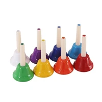 8 pcs handbell hand bell 8 note colorful kid children musical toy percussion musical instrument kid toy christmas gift hot sale
