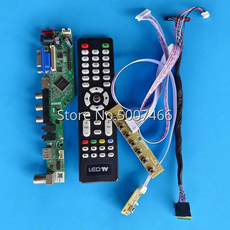 

LCD Controller Board DIY Kit For LP156WH2-TLA1 TLB1 TV Analog Signal 1366*768 LVDS 40 Pin VGA AV USB HDMI-Compatible Panel 15.6"