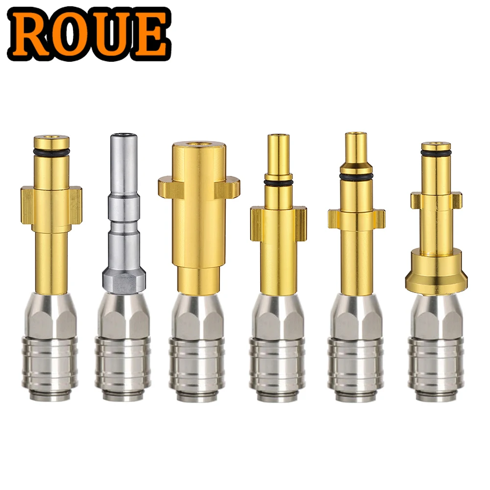 

ROUE 1/4 Automatic Quick Coupler Car Wash Cleaning For Karcher Connector Accessorie Parkside Nilfisk High Pressure Washer
