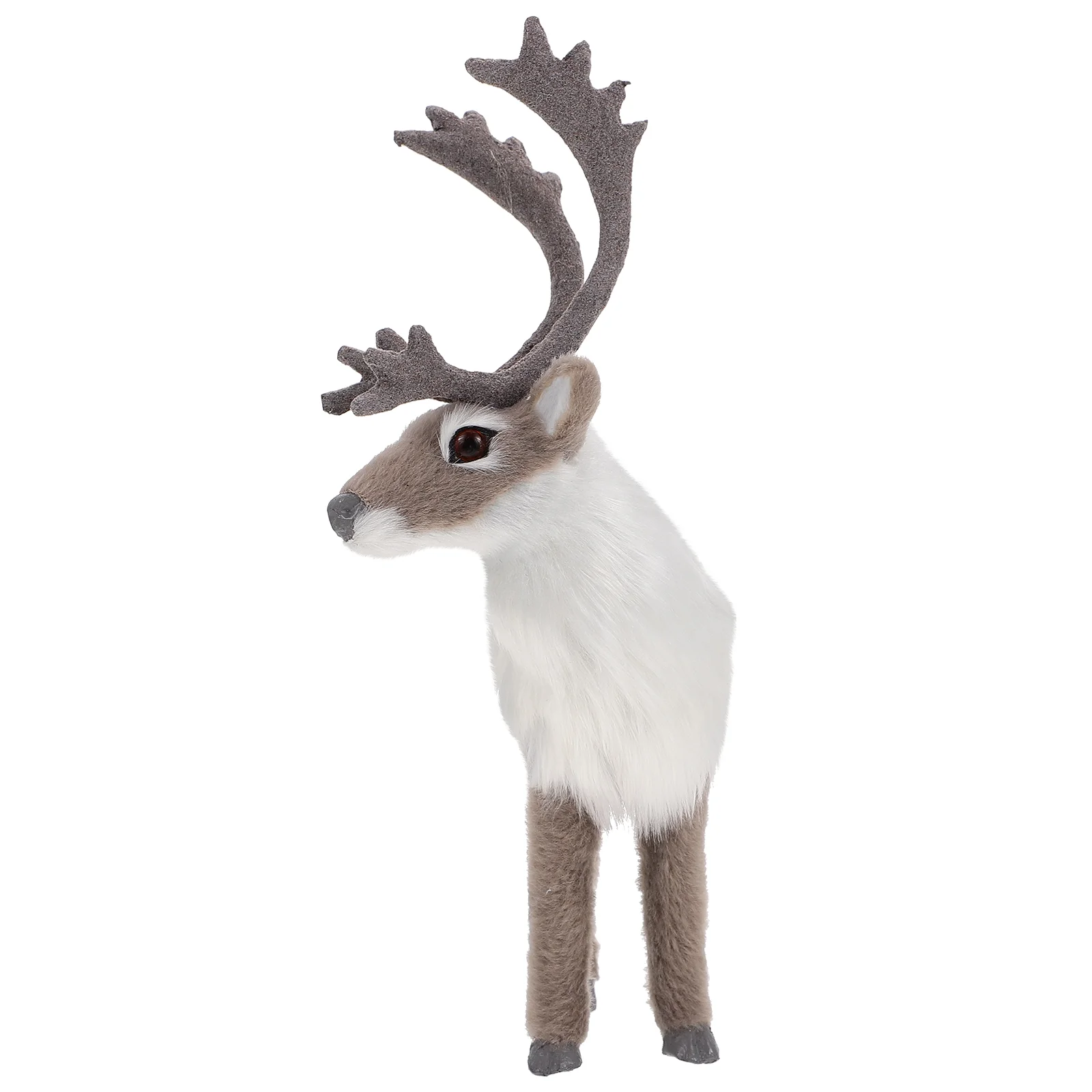 

Deer Christmas Reindeer Animal Elk Ornamentdecorations Decor Figures Model Holiday Figurines Decoration Home Simulation Plush