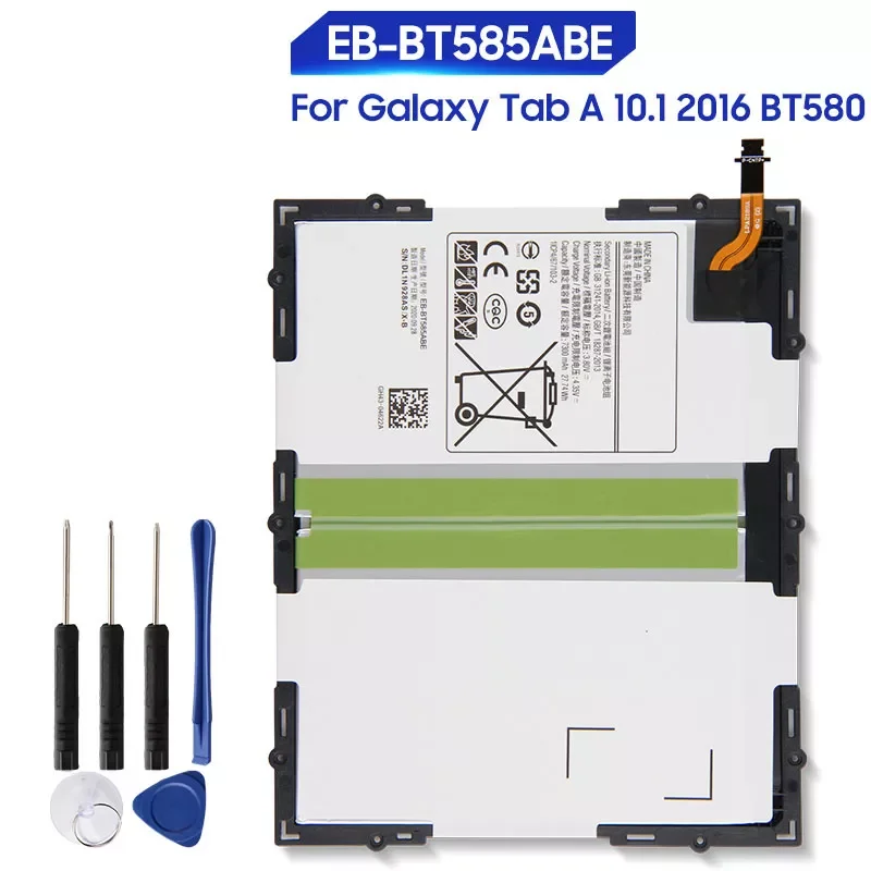 

Replacement Battery For Samsung Galaxy Tab A 10.1 2016 T585C BT580 SM-T585 EB-BT585ABE EB-BT585ABA 7300mAh