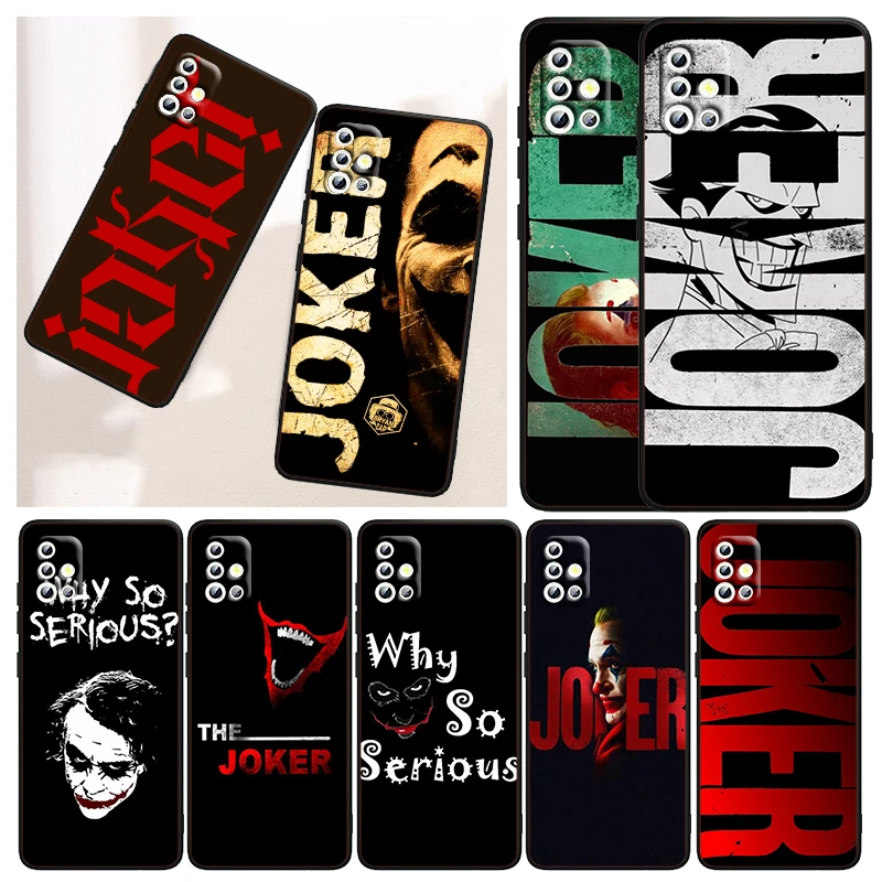 

Cool Art Joker Movie For Samsung S21 S20 FE A50 A30 A73 A71 A53 A52 A51 A33 A32 A22 A03S A03 A02S A31 Black TPU Phone Case