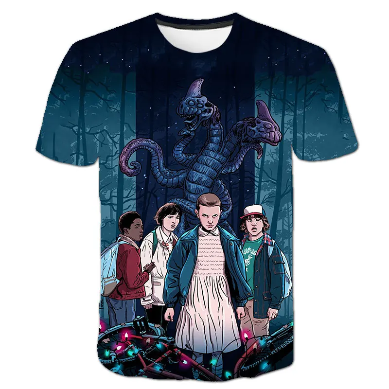 

2022 Summer Stranger Things Men T Shirt Fashion Men's Clothing Four Seasons Cool O-neck Fashion Designer T-shirt