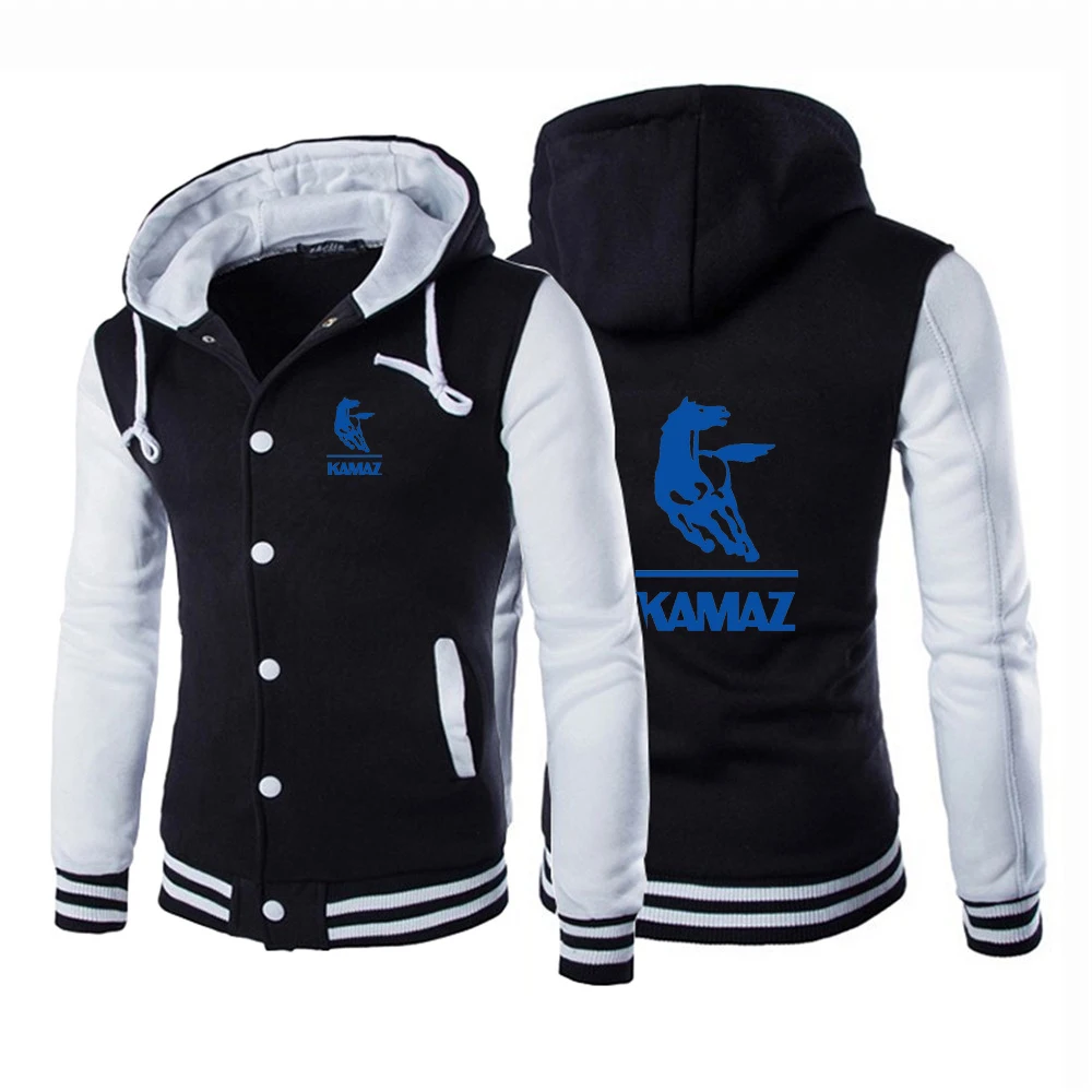 

2022 Men's Kamaz Printing Hoodies Baseball Uniform Single-Breasted School Sport Cotton Sweatshirts Jackets Coats