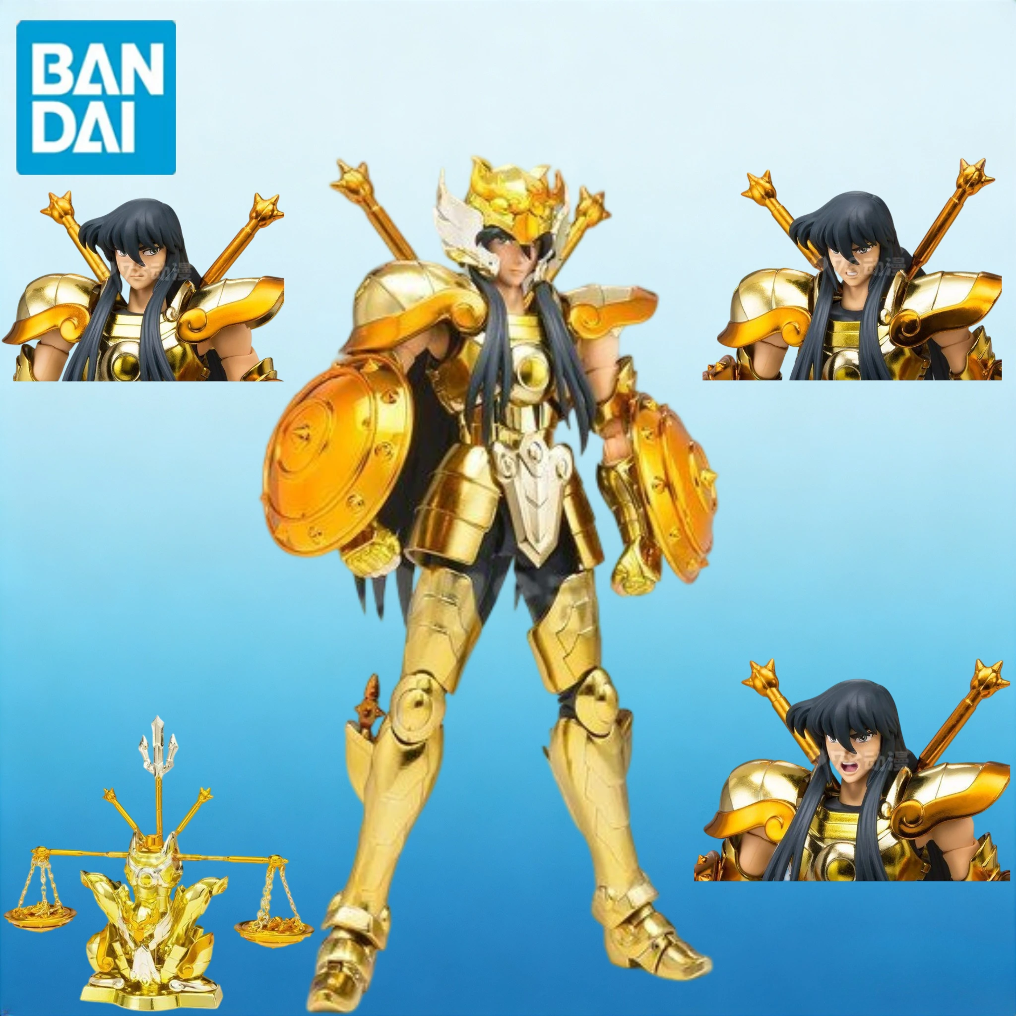 Фото В наличии: Коллекционная фигурка Bandai Saint Seiya Myth Cloth EX Gold Libra Shiryu, подарок для коллекционеров №1
