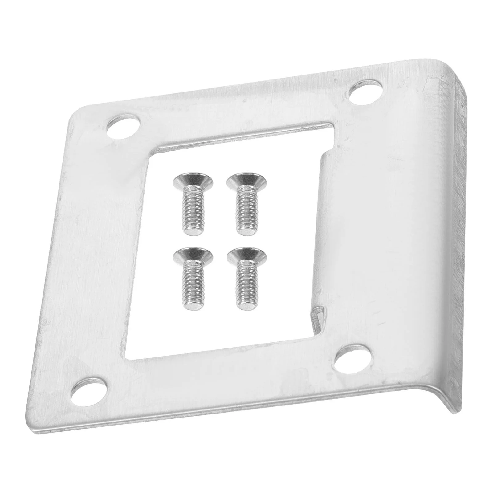 

Filler Board Door Strike Plate Extender Knob Deadbolt Cover Stainless Steel Repair Kit