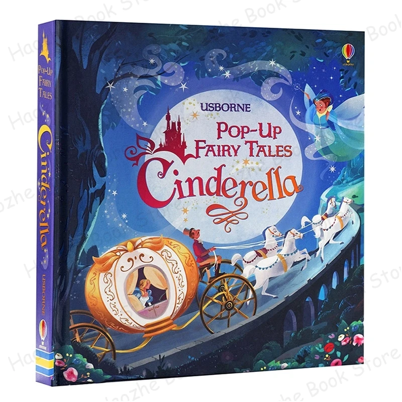 

Usborne Pop-Up Fairy Tale Золушка Монтессори Развивающие английские книжки с картинками для детей Детские книги для чтения перед сном