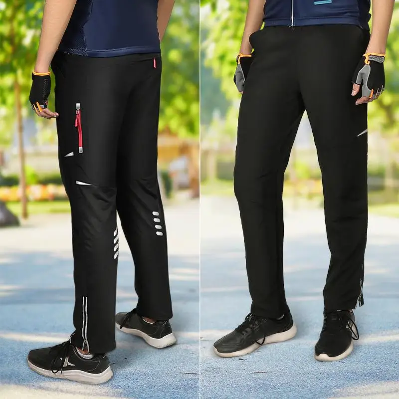 

Men Women Light Comfortable Cycling Pants Spring Summer Breathable Hight Elasticity Sports Pants Mtb Bike Reflective Trousers
