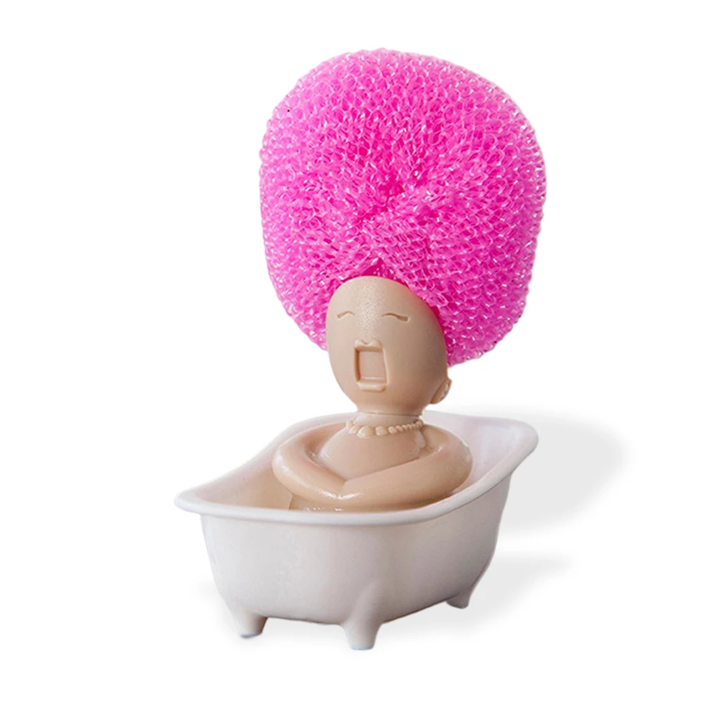

Small Kitchen Sponge Scrubber Holder Steel Ball Storage Rack Scrubbing Dispenser Farmhouse Anti-rust Gadget Accessories