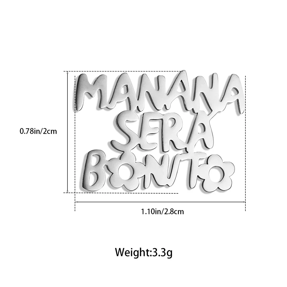 Брошь Karol G булавка Manana Sera Bonito Bichota качественный значок из нержавеющей стали
