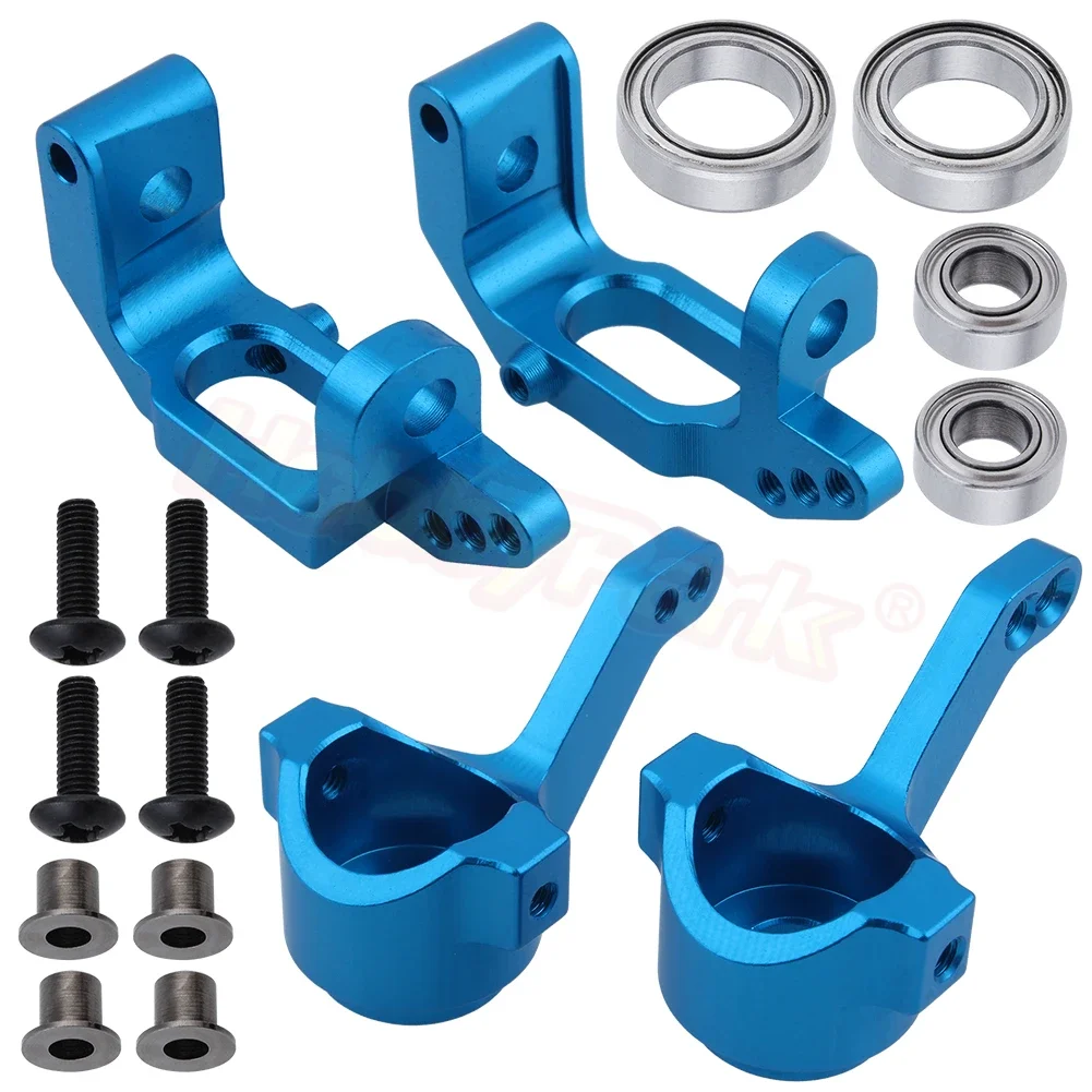 

HobbyPark Aluminum C-hub Caster Blocks & Steering Knuckle for Volcano Epx/Pro RC 1/10 Monster Truck,Replace of 102210 10221