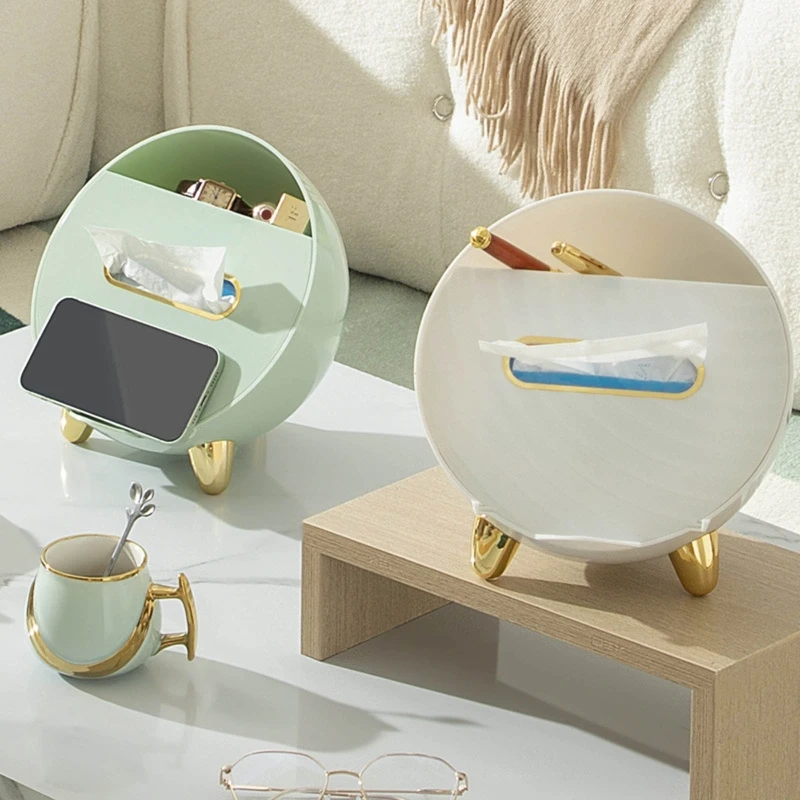 

Multi-functional Tissue Box Napkin Phone Holder Home Storage Boxes Household Case Office Organizer for Toilet Bathroom Bedroom
