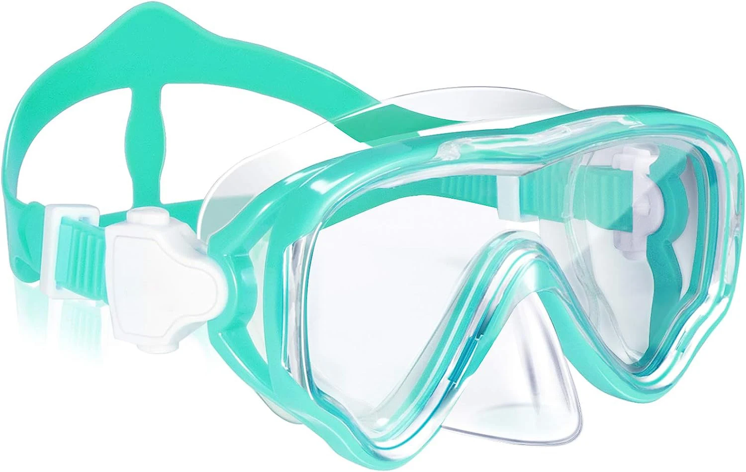 

Kids Swim Goggles Snorkel Diving Mask for Youth(5-15), Anti-Fog 180° Clear View