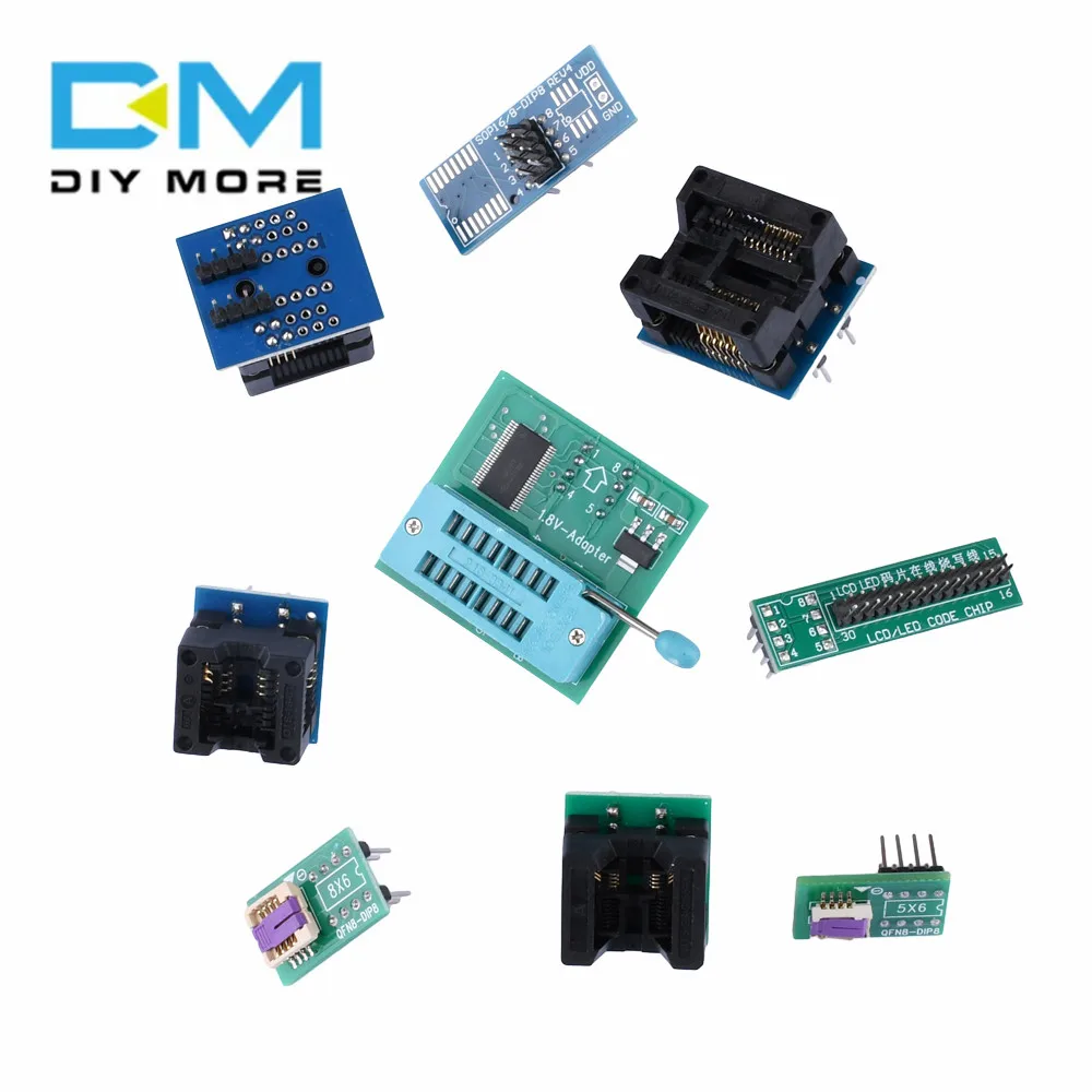 EZP2023 + высокоскоростной SPI FLASH программатор USB 2 0 с SOP8 SOP16-DIP8 SMD адаптер Поддержка 25 24