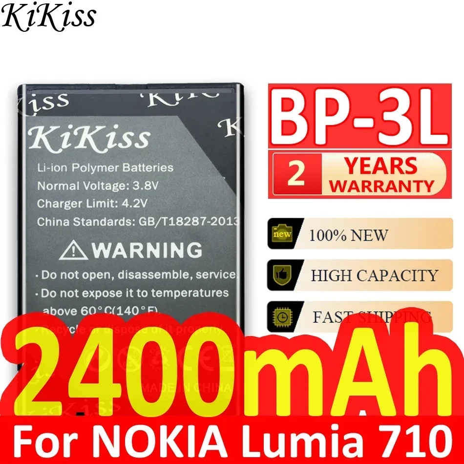 Литий-ионный аккумулятор BP-3L для NOKIA Lumia 710 510 603 303 610 3030 BP 3L