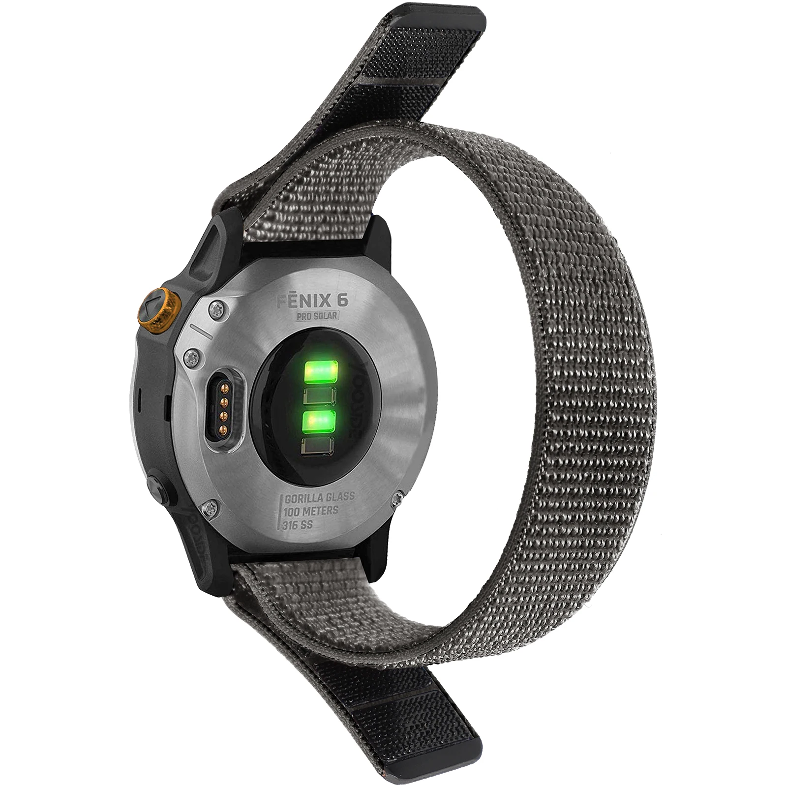 Фото Ремешок нейлоновый для Garmin Fenix 7 6 5 7S 6S 5S Pro Plus/Forerunner 935 945 крючок для браслетов и быстросохнущий ремешок для часов, 22 мм 20 мм №3