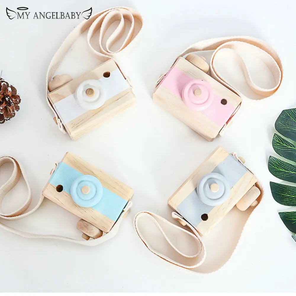

Cute Nordic Hanging Wooden Camera Toys Kids Toys Gift 9.5X6X3cm Room Decor Furnishing Articles Christmas Gift Wooden Toy