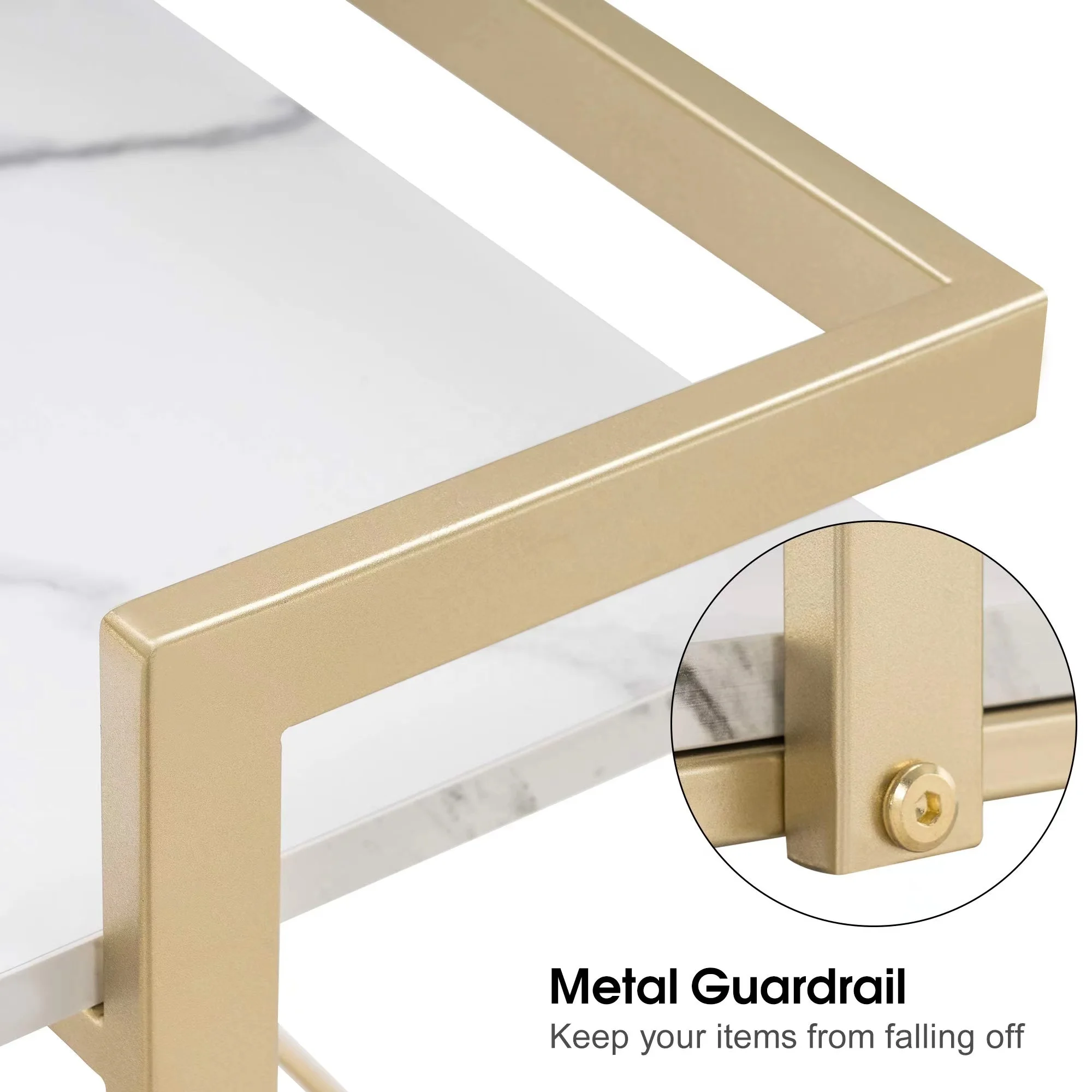 Маникюрная тележка розового золота парикмахерская на колесиках металлический