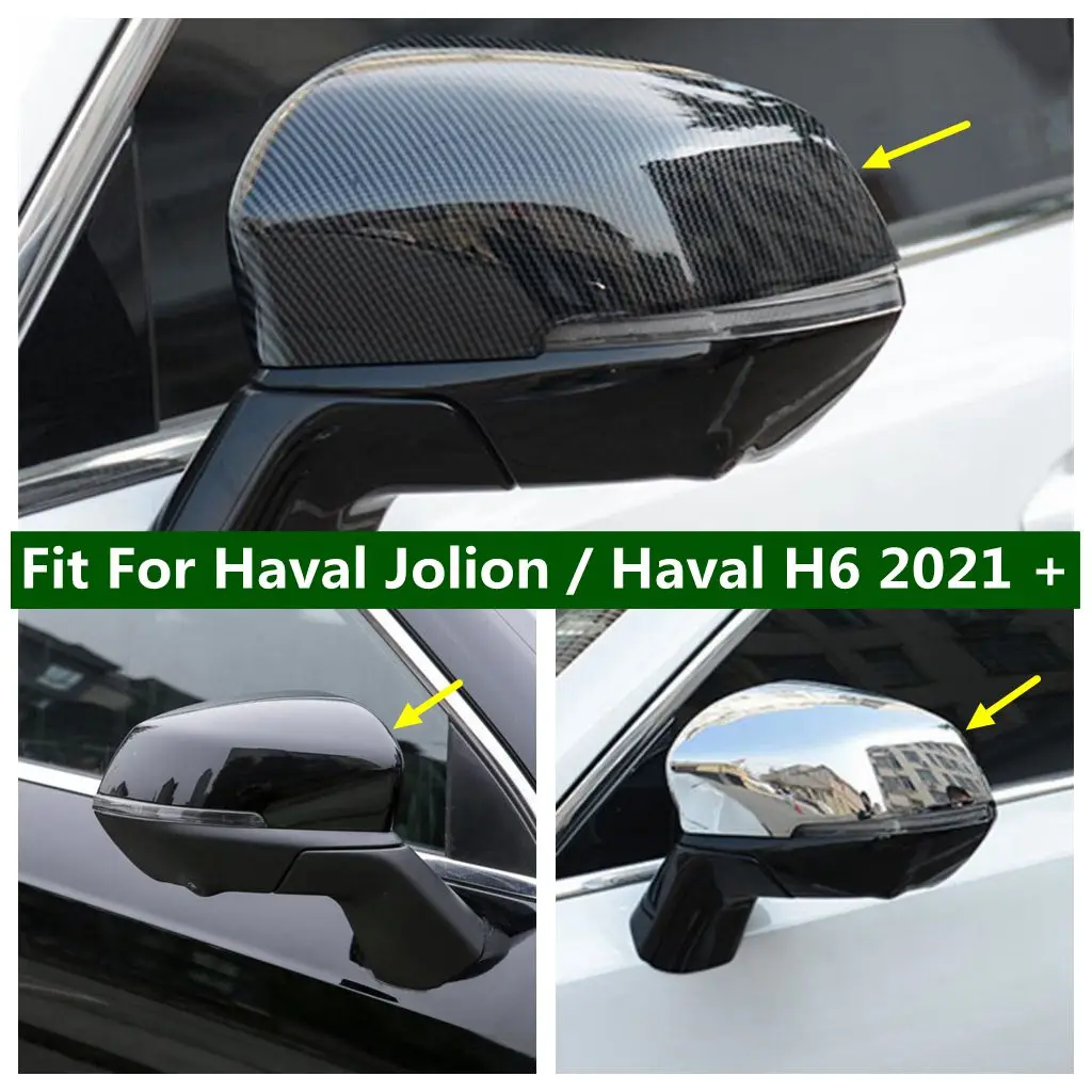 

Автомобильные Внешние аксессуары из углеродного волокна, чехол для зеркала заднего вида, боковое крыло, защитная крышка для Haval Jolion / Haval H6 2021 2022