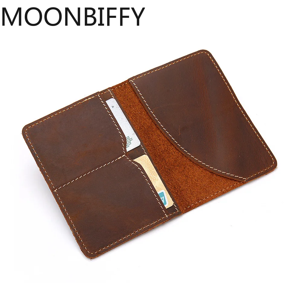 

Crazy Horse Genuine Leather Passport Cover Retro Brand Men Passport Cover Travel Covers for The Passport обложка на паспорт