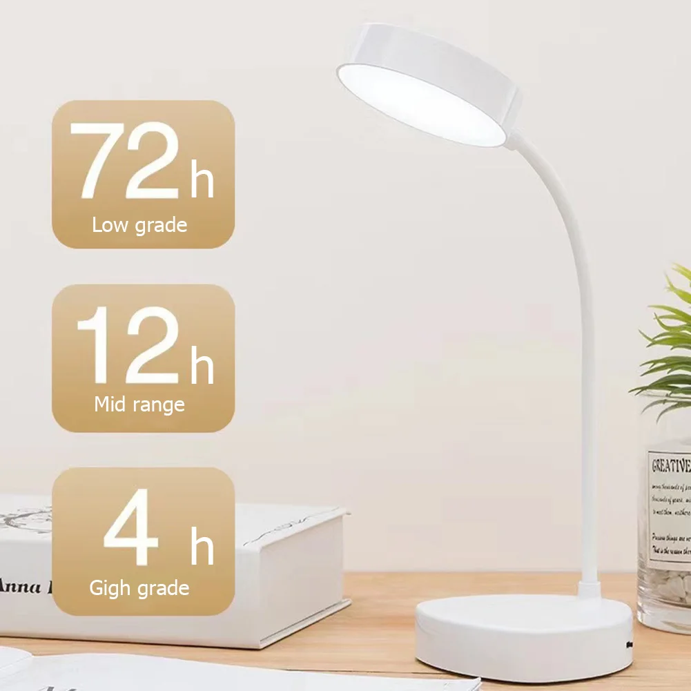 

Led Desk Lamps USB Eye-Protection Table Lamp Foldable Dimmable Touch USB Rechargeable Reading Lamp For Bedroom Bedside