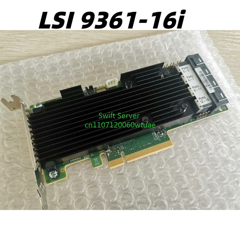Фото Контроллер RAID-массива LSI 9361 16i MegaRAID 12 Гбит/с с 2 ГБ кэш-памяти SAS, внутренняя карта RAID-контроллера для дисковых массивов №1