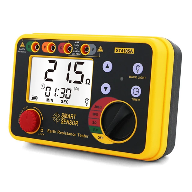 Умный датчик ST4105A/ST4105B Цифровой тестер сопротивления заземления Измеритель