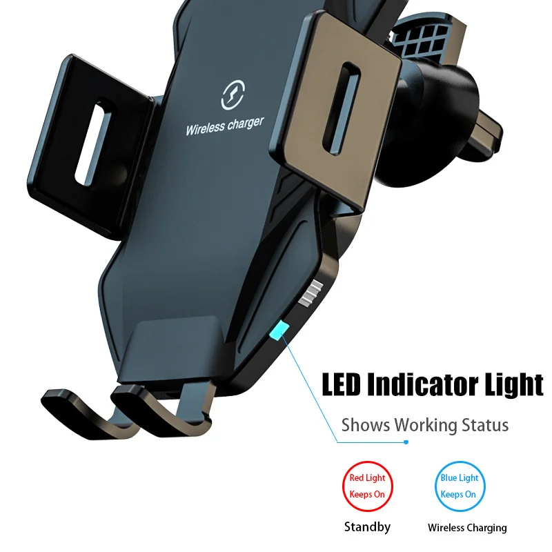 10w fast car wireless charging stand for ulefone power armor 13 14 5 5s 6 6s 7 10 11 11t 12 automatic clamp car charger holder free global shipping