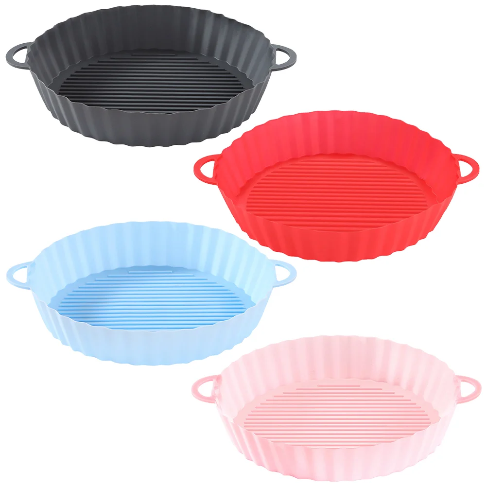 

4pcs Food-grade Safe Heat-resistant Lasting Practical Air Fryer Accessories Silicone Liner For for