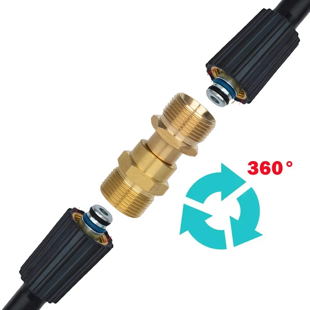 Анти-обмотка M22 14 мм 15 соединитель шланга для поворотный фитинг 4500 PSI