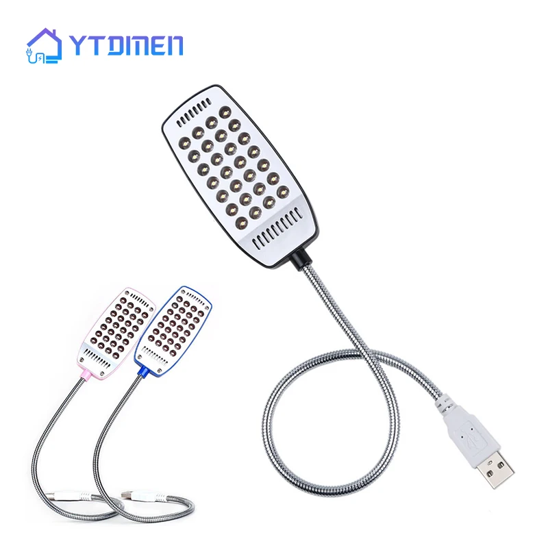 

28 LED Book Lamp Portable USB Reading Night Lamp White Color Table Desk Lamp For Laptop Power Bank Notebook PC Computer