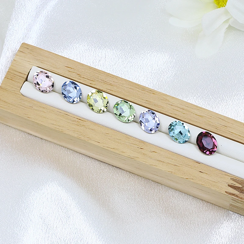 6x4мм овальный форма фантазии камень к9 хрустальные клей высокого качества на