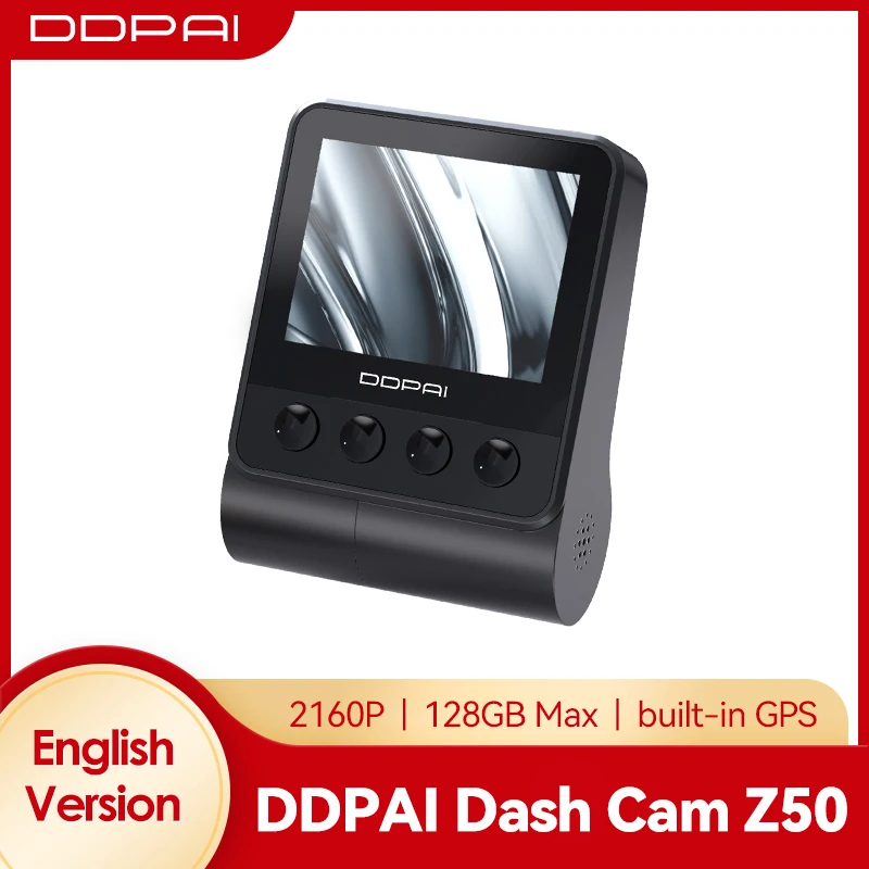 

Видеорегистратор DDPAI Z50 4K 2160P GPS, передняя + задняя камера