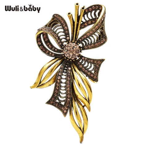 Wuli&baby Винтажные броши с бантом
