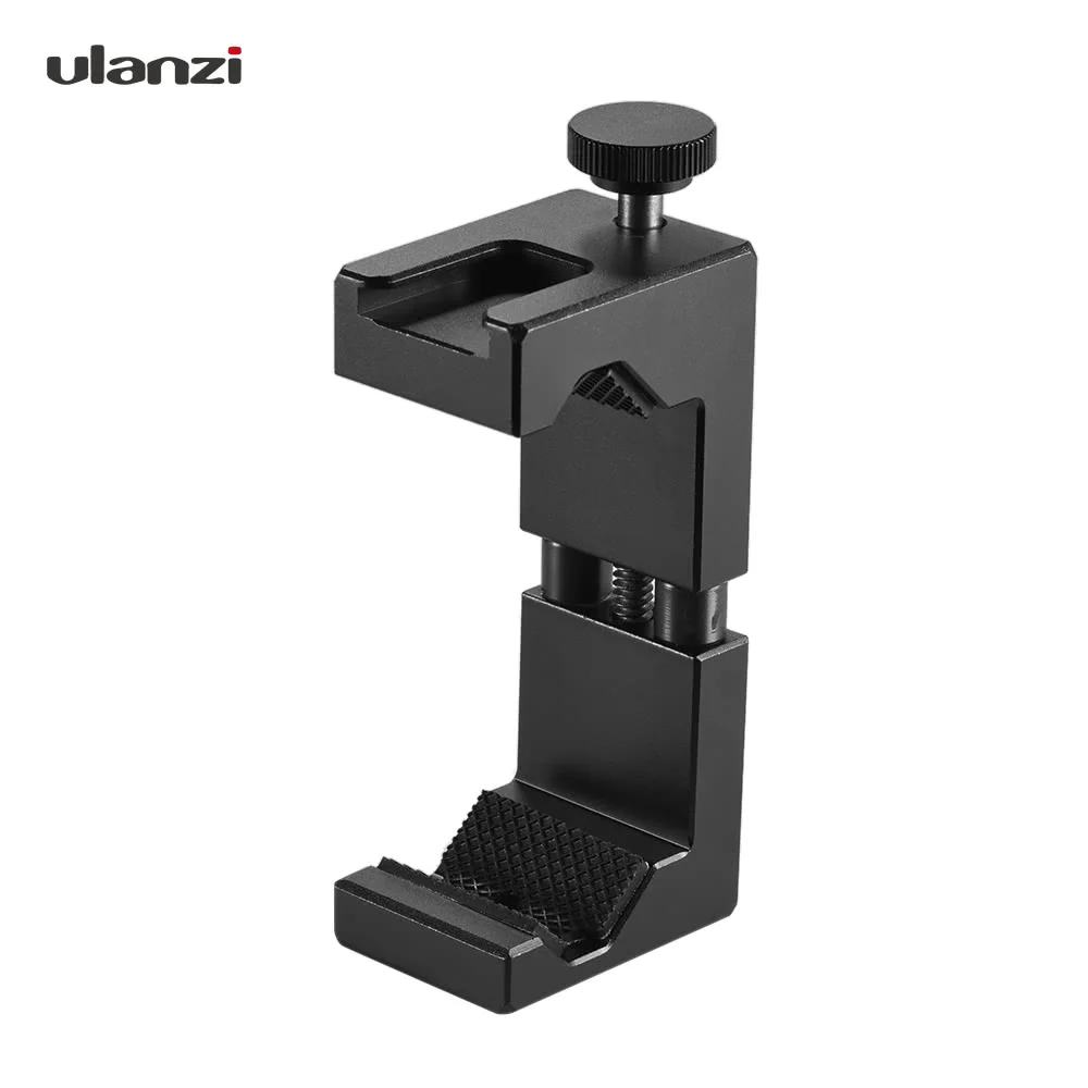 

Ulanzi Adjustable Smartphone Clip Holder Clamp Bracket Aluminum Alloy with Cold Shoe Mount
