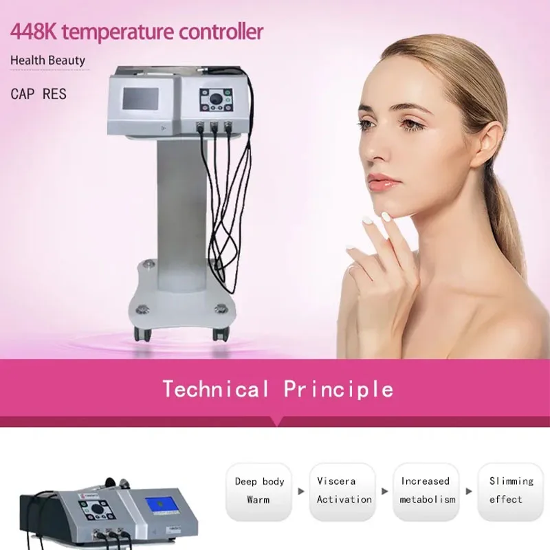 

Professional 448khz INDIBA CET RET Therapy Slimming Machine Diathermy Monopolar Radiofrequence RF Beauty Salon Equipment