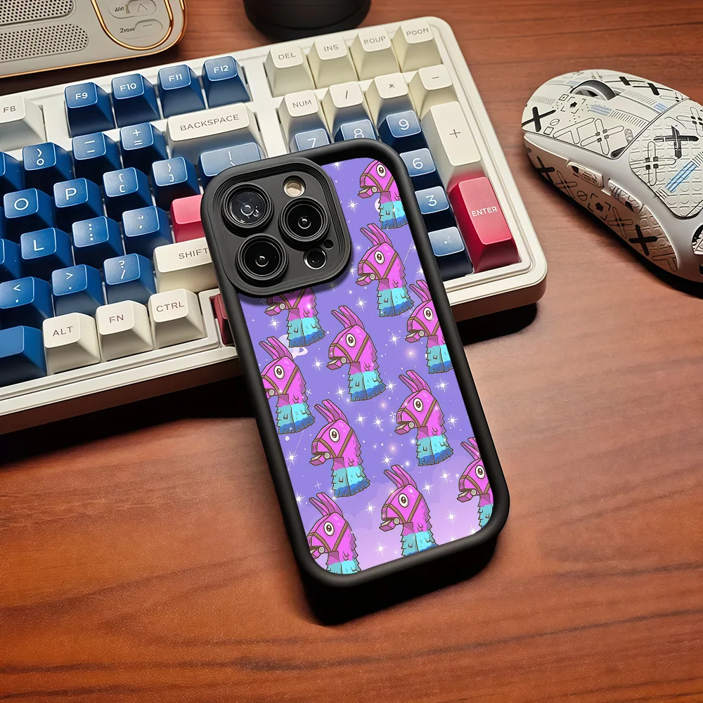 Чехол для телефона F-FORTNITE Llama для iPhone 12 11 13 14 15 16 17 Max Pro Plus Air Mini, гибкий силиконовый чехол с защитой от падений (art.: 3920d987bd6ad) - 3920d987bd6ad