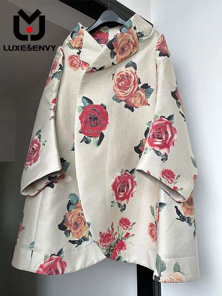 

Роскошное Изысканное пальто люкс & ENVY в стиле знаменитостей, новинка, модный темпераментный костюм, топ с воротником-стойкой, осень 2023