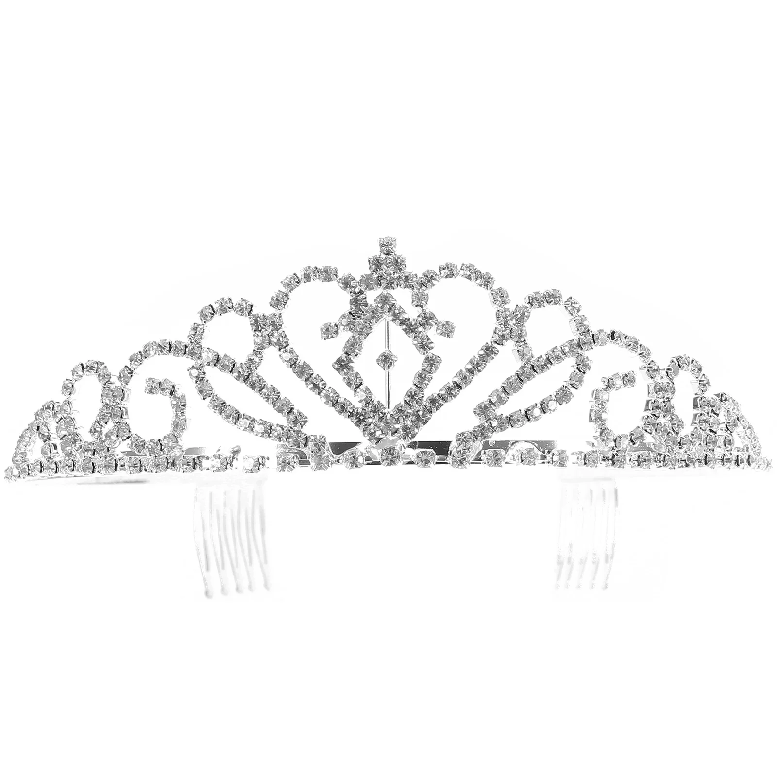 

Crown Headpiece Tiara Hair Comb Rhinestone Crown Tiara Headband For Wedding