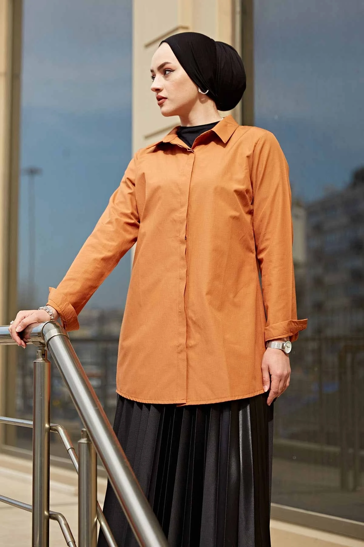 Boyfriend Shirt MD Tan